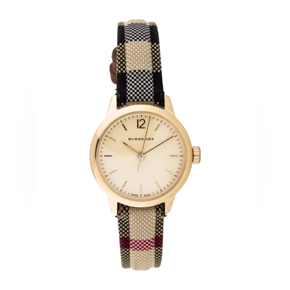 Burberry Women’s Swiss Honey Check Watch BU10201